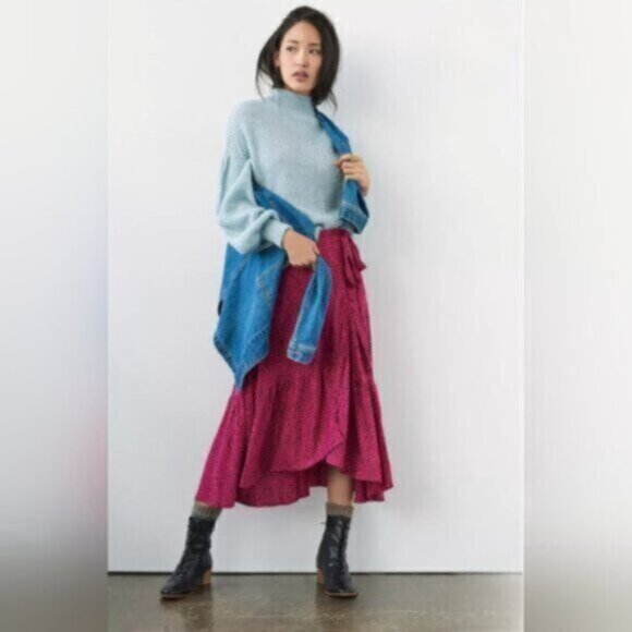 Beachgold Oriana Leopard Cheetah Print Hipster Hippie Art Wrap Skirt - Picture 2 of 12